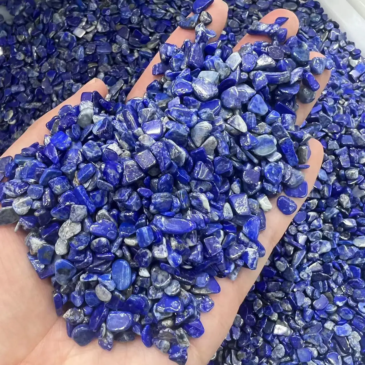 Natural Stone Gravel Quartzs Lapis Lazuli Chips Minerals Reiki Healing Tumbled Specimen Stone Home Aquarium Decoration