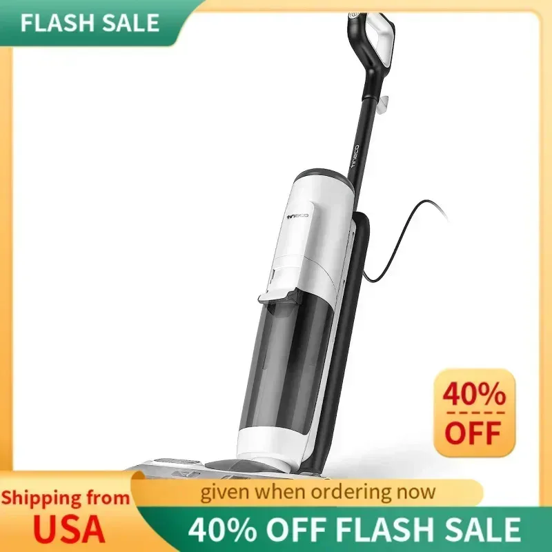 منظف بخار TGBFTTinecoes FLOOR ONE S5، مكنسة كهربائية رطبة وجافة الكل في واحد، أرضية خشبية صلبة رائعة للفوضى اللزجة، وقت تشغيل طويل، علي