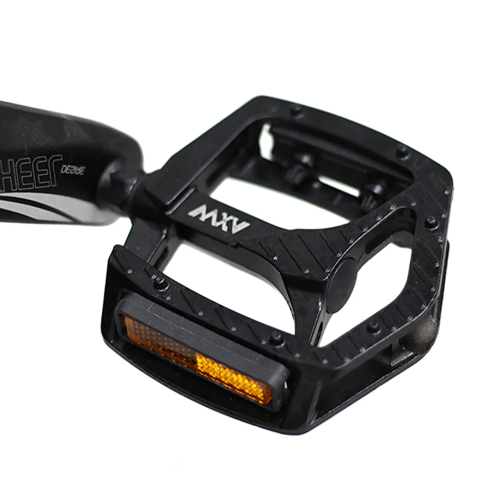 

Велосипедные педали, велосипедные плоские педали из алюминиевого сплава, легкие педали на широкой платформе с отражателями для горного шоссейного велосипеда MTB