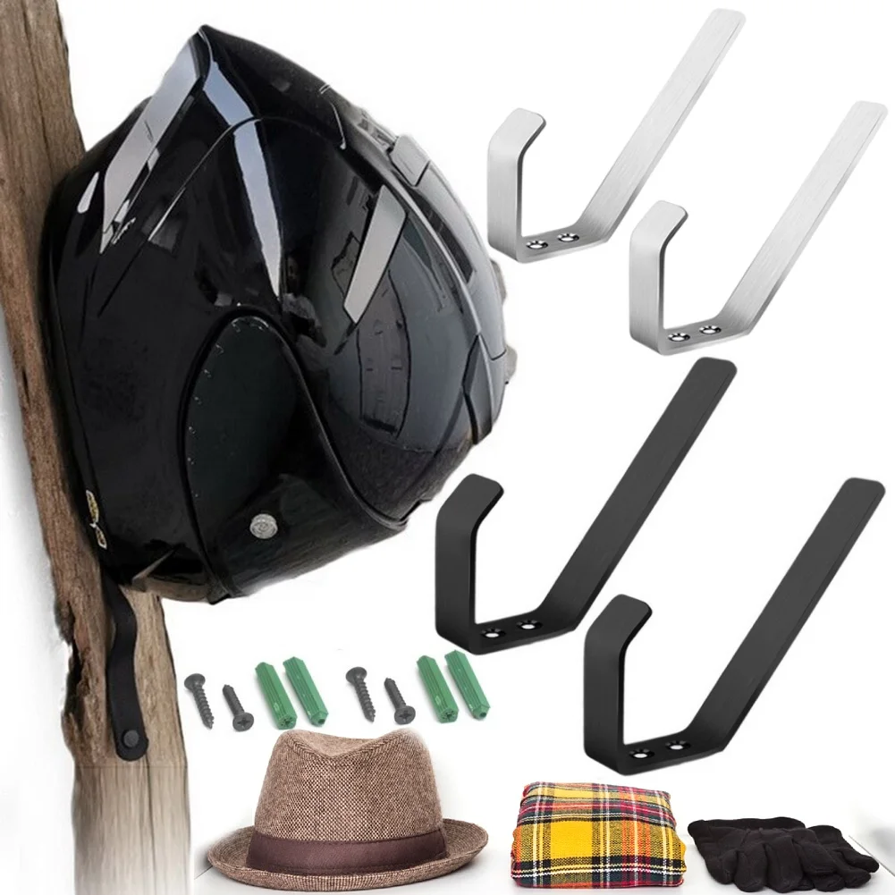 

Многоцелевой крючок для мотоциклетной шляпы, стеллаж для выставки товаров с монтажными винтами, кронштейн для шапок из нержавеющей стали для езды на мотоцикле, экономия места