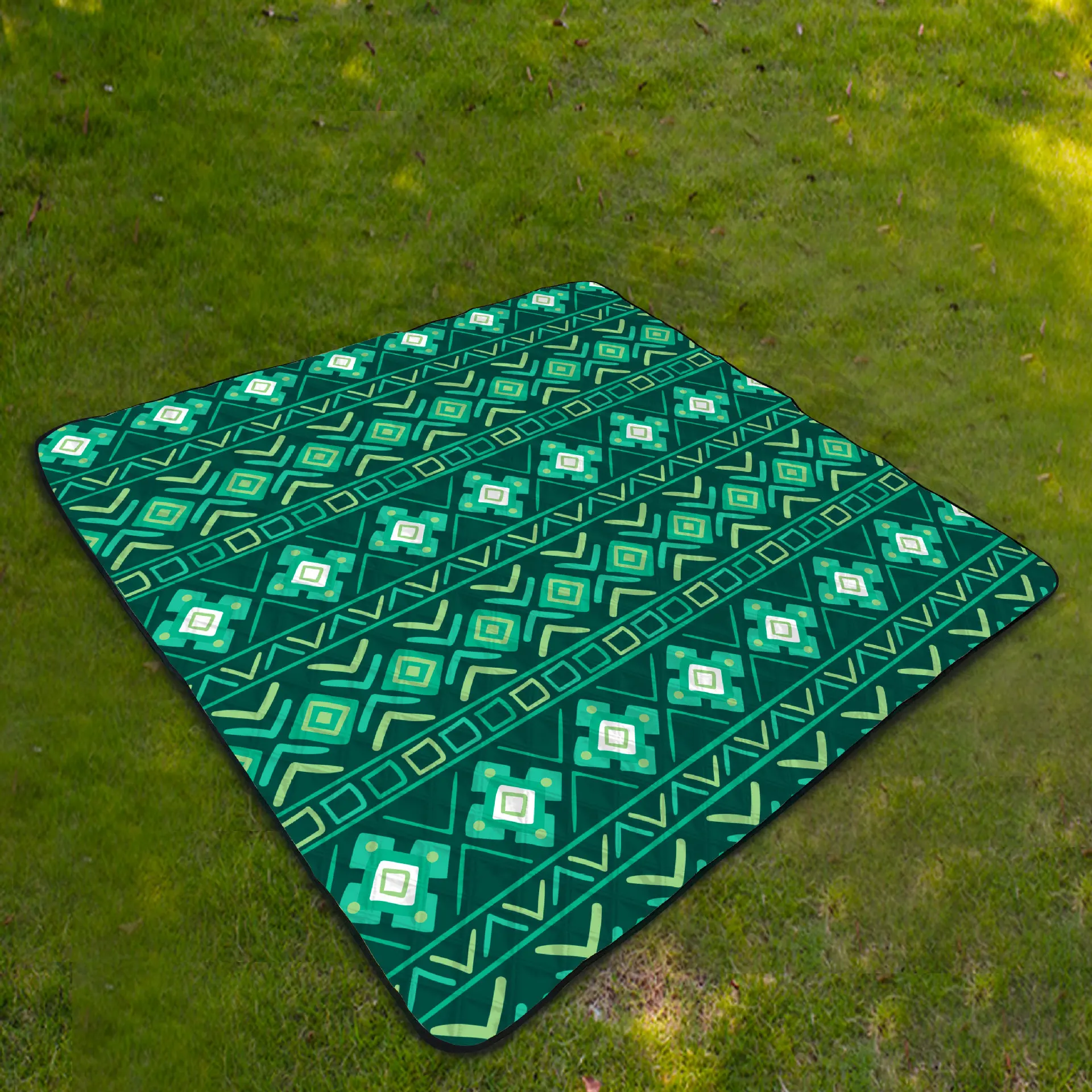 надувной матрас Cool mat - Retro Style Moistureproof Picnic Mat, Portable Foldable Ground Sheet for Solo Travel Beach 캠핑매트