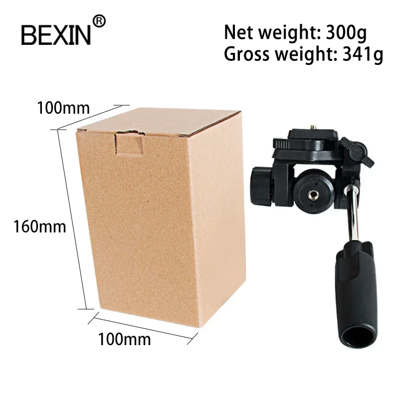 Cabeça de fluido hidráulico universal para câmera DSLR, cabeça panorâmica do tripé, 360 graus giratória, placa de liberação rápida, monopé, FH6, FH8