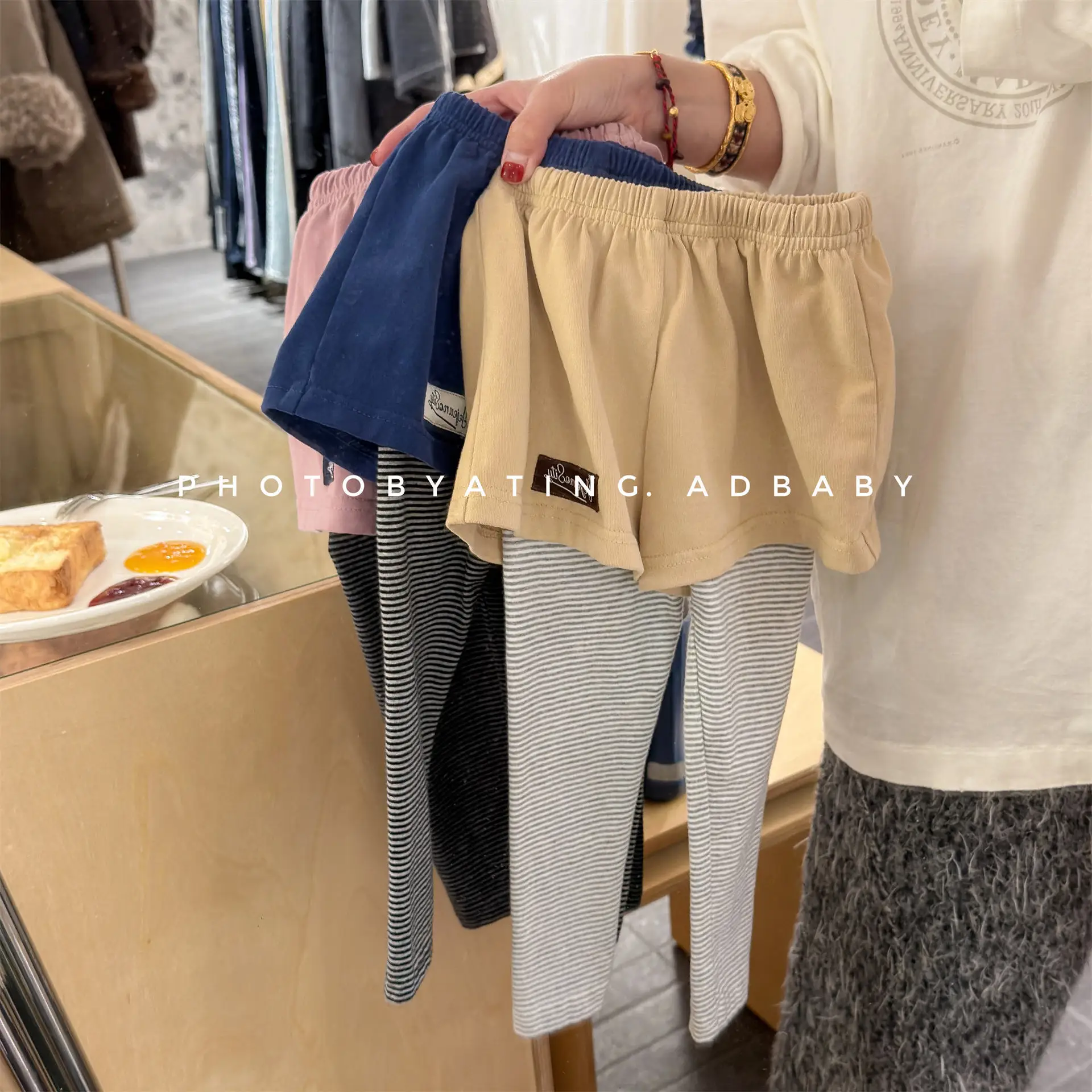 2026 Spring New Girls False Two Piece Leggings Children Casual Pants Baby Girl Cotton Leggings Kids Trousers Toddler Clothes