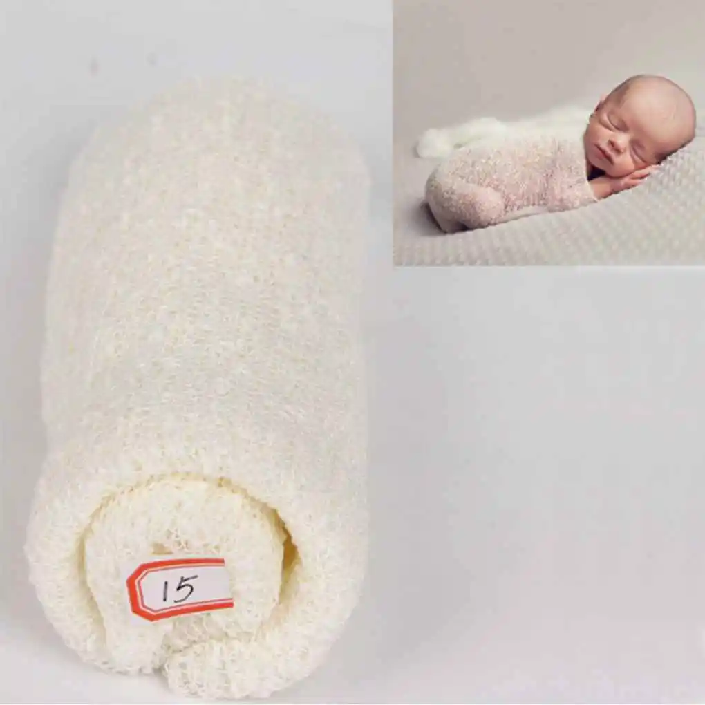 Stretch Baby Photography Props Blanket Wraps Organic Cotton Wrap Soft Infant Newborn Photo Wraps Cloth Accessories