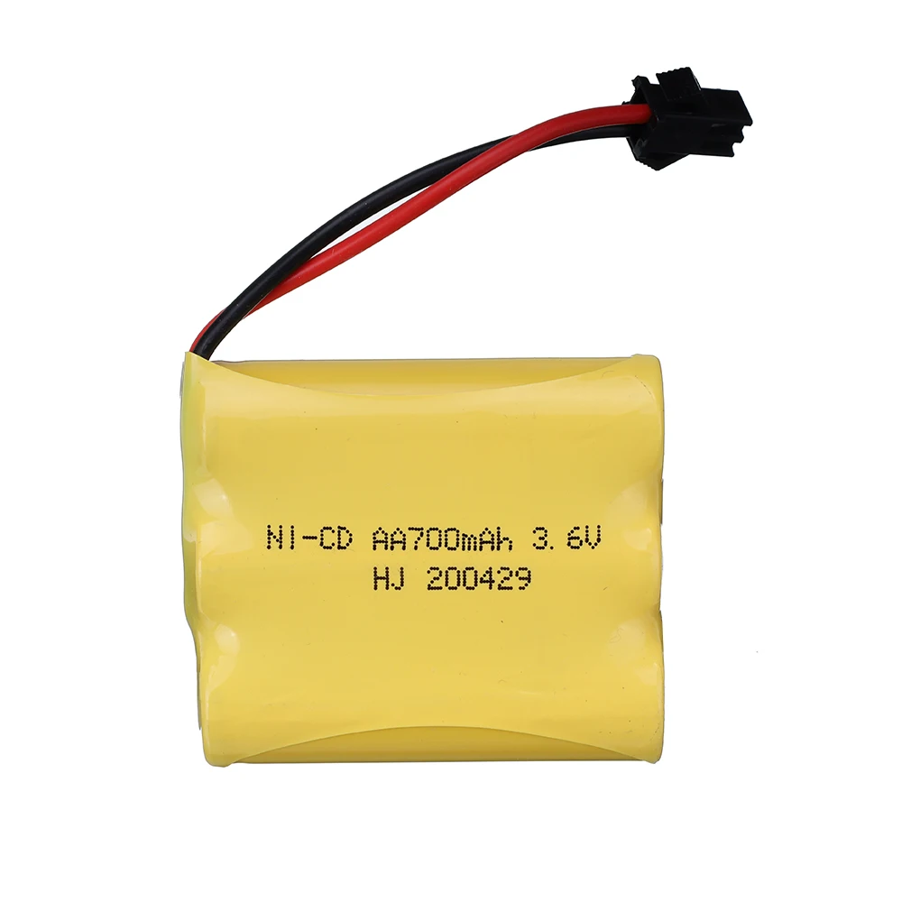 3.6 V 700 Mah NiCD แบตเตอรี่ปลั๊ก SM สำหรับของเล่น Rc รถ RC ถังรถไฟ RC RC หุ่นยนต์ RC เรือปืน AA 3.6 V 700 Mah แบตเตอรี่