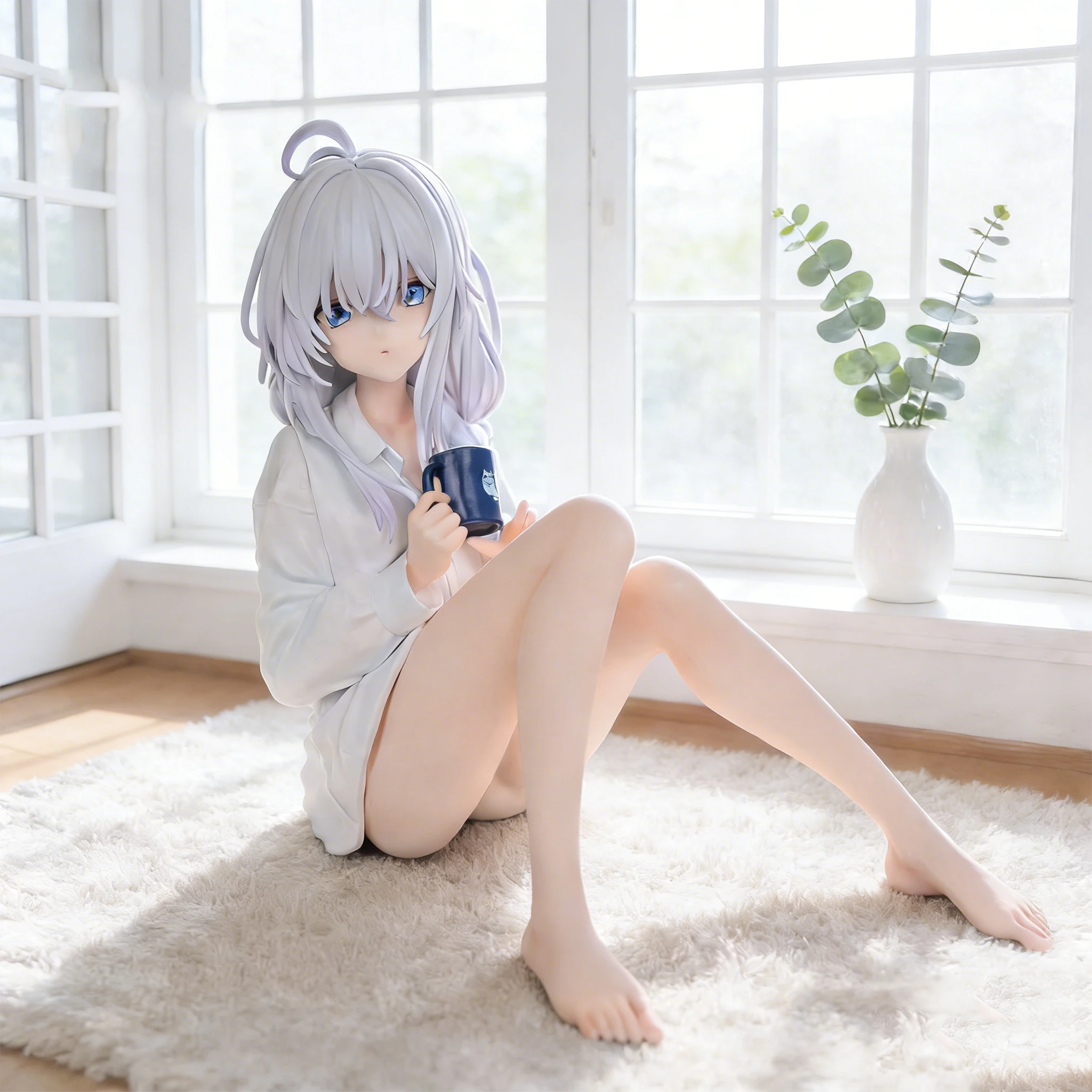 Figura de Anime de Elaina Sentada en Pijamas, 11 cm, Modelo Coleccionable, Decoración de Escritorio, Juguetes