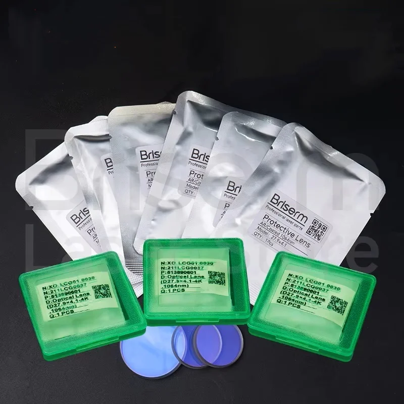 Briserm Raytools Fiber Laser Lens 27.9x4.1 24.9x1.5 4kw Raytools Laser Optische Bescherming Windows Lens 211LCG0037 211LCG0020