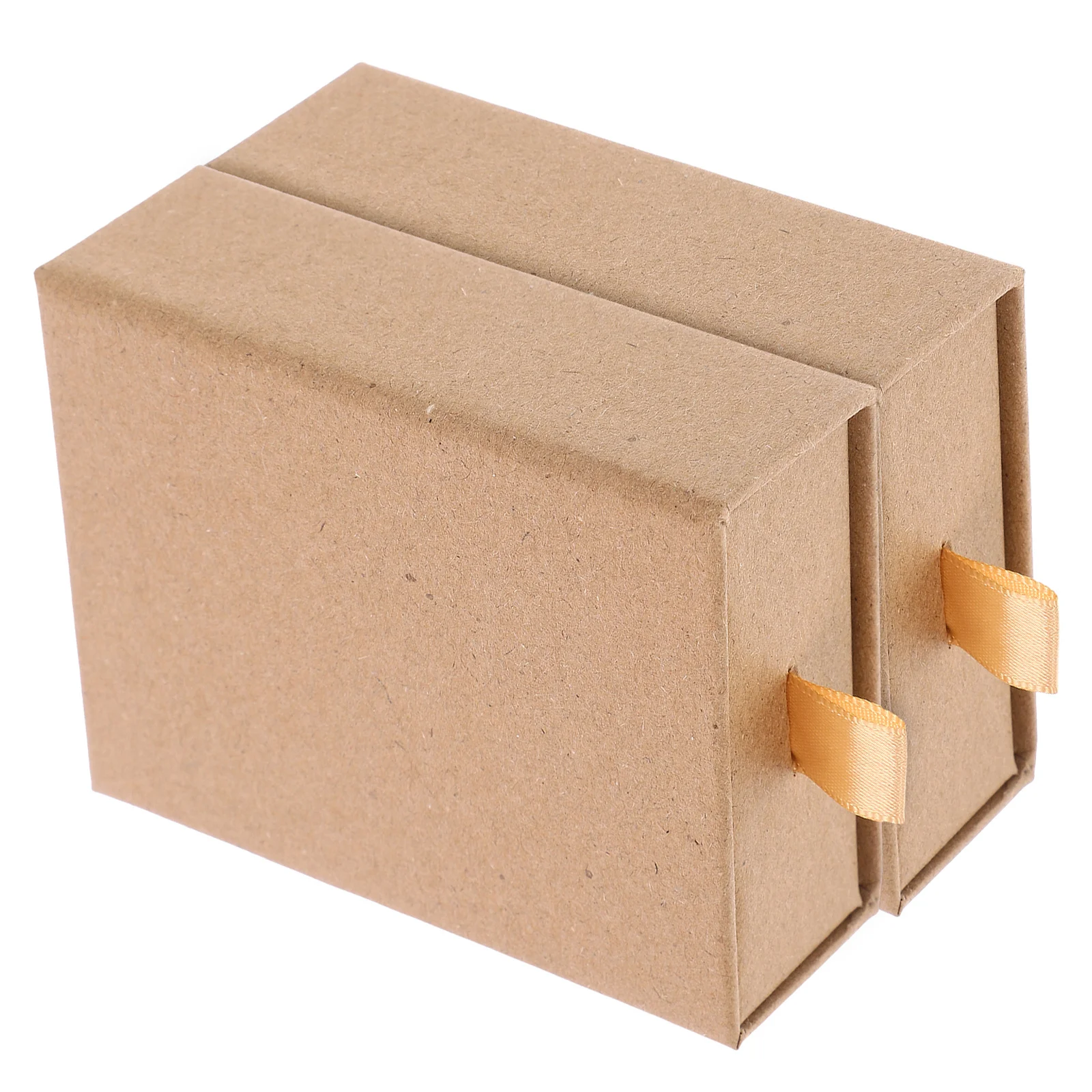 

2Pcs Jewelry Storage Gift Boxes Small Kraft Paper Ring Necklace Bracelet Packaging and Display Boxes Small Jewelry Gift Box