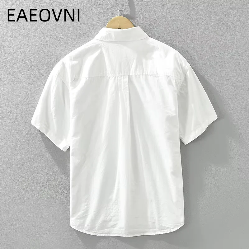 T-shirt en coton et lin à manches courtes pour hommes, vêtements de plage Tiki, chemise populaire coréenne, vêtements hawaïens formels