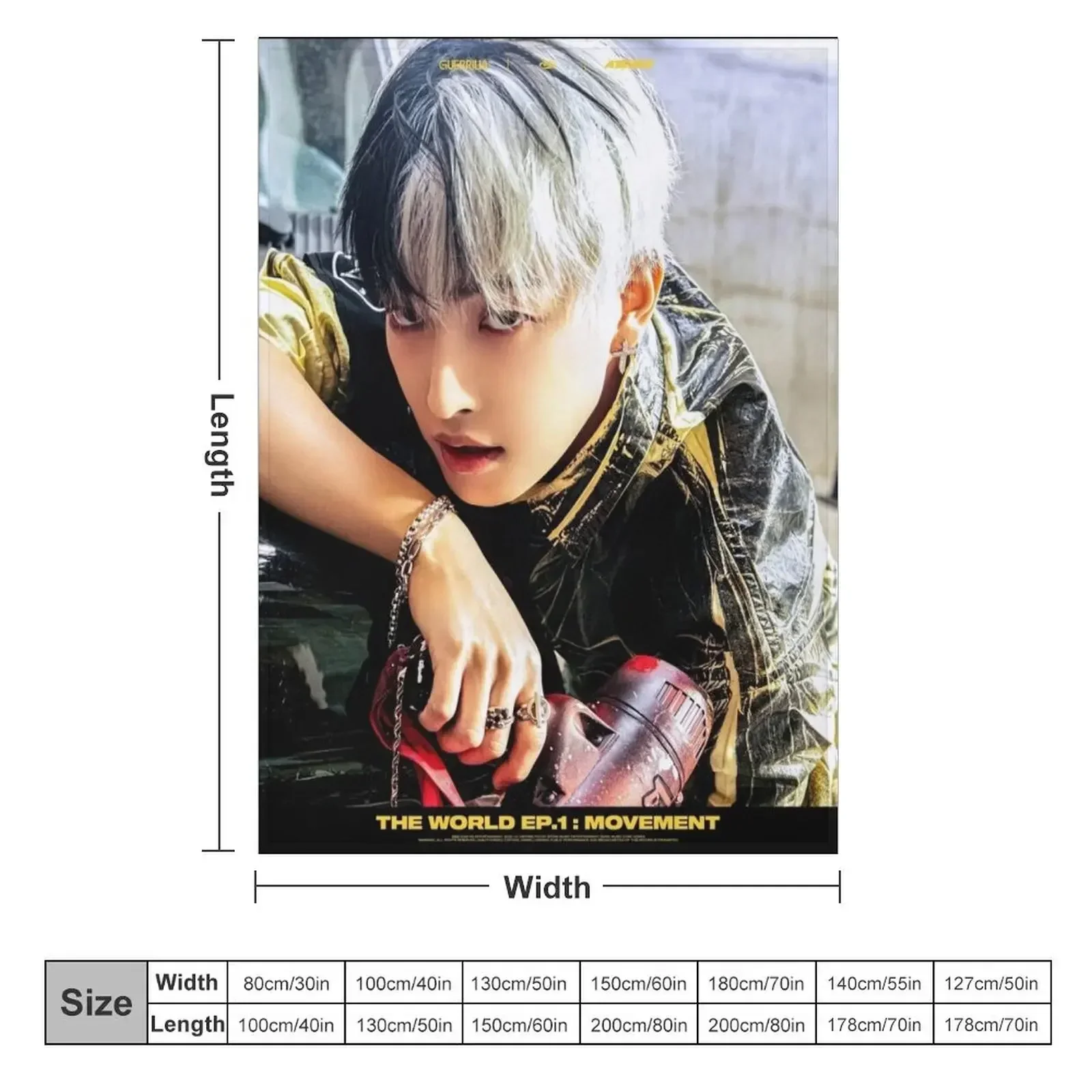 Hongjoong - Ateez Throw Blanket Sleeping Bag Stuffeds Soft Plaid blankets ands Blankets