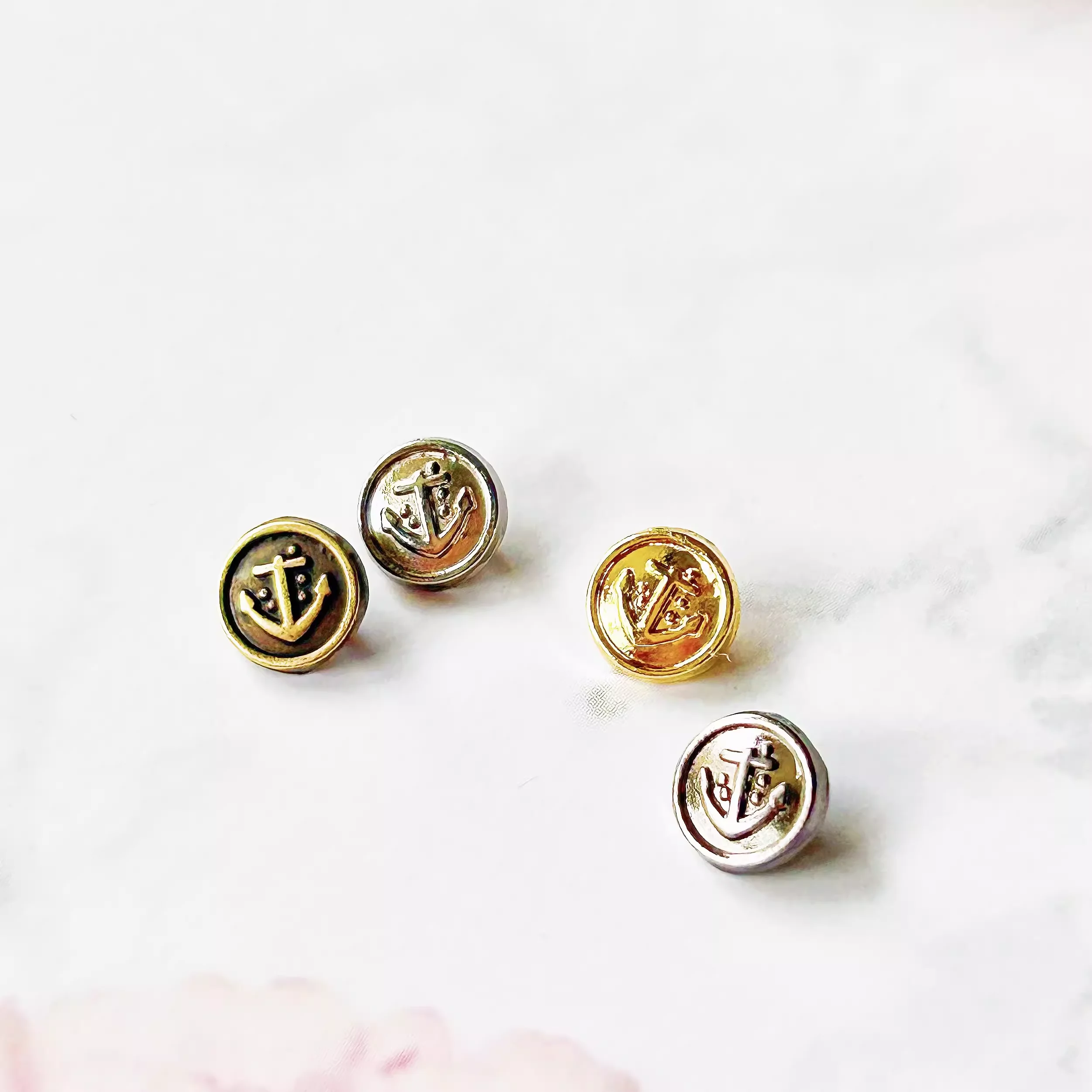 50Pcs 4/5/6/7/8mm Mini Doll Metal Buttons Belt Buckle for DIY Bags Shoes Clothes Handmade Clothing Sewing Accessories