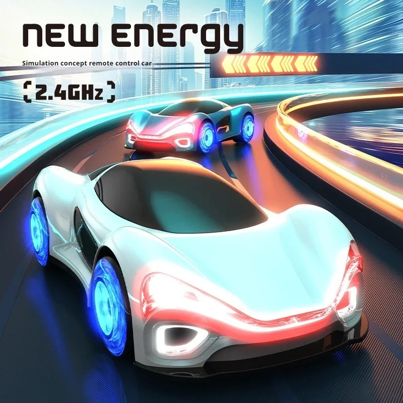 

24cm new energy drift rc cars,2.4G remote control car,gesture sensing cool light fart spray,streamer concept stunt car,kids toys