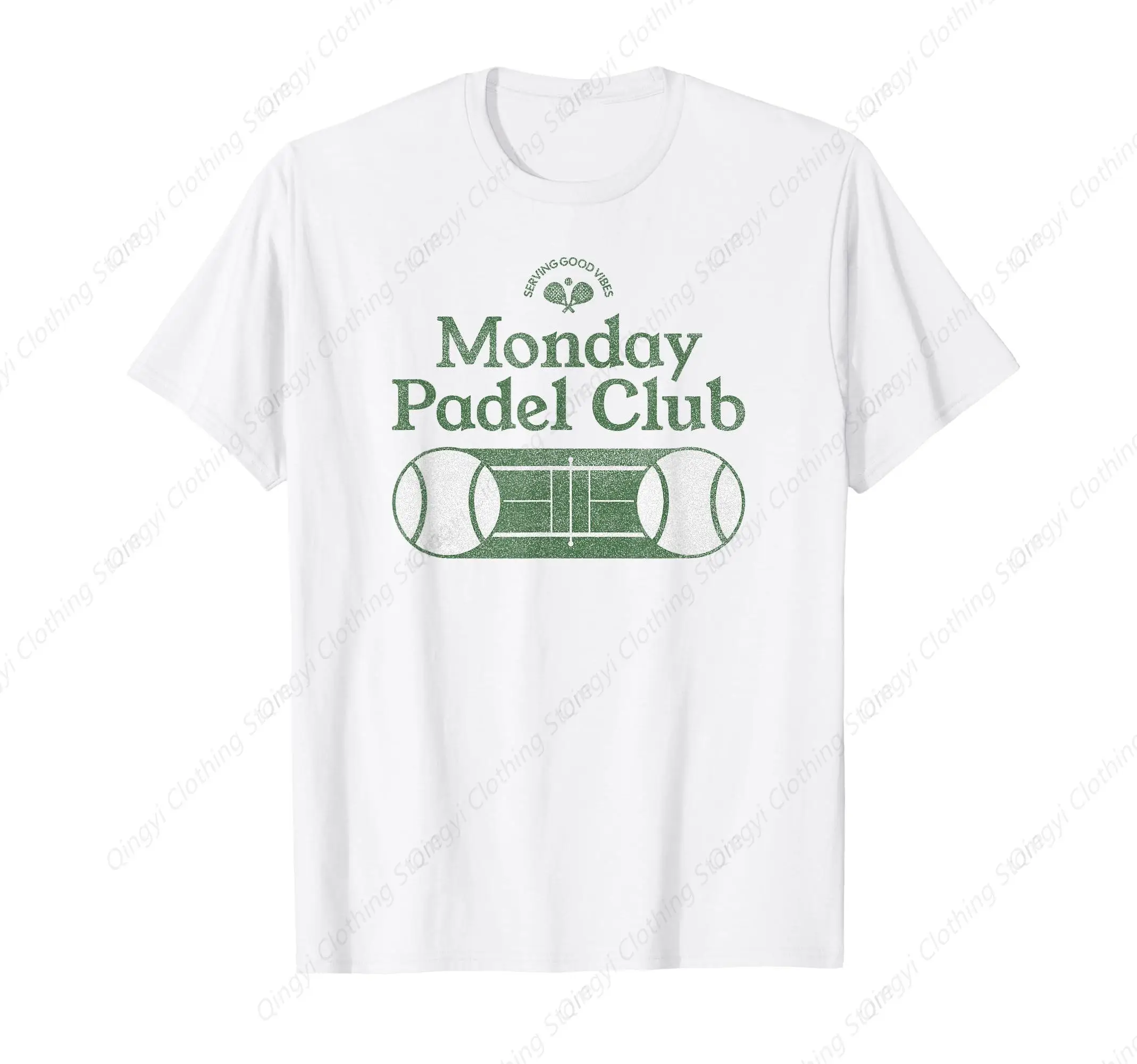 

Monday Pade Retro Vintage Padel Court Streetwear T-Shirt