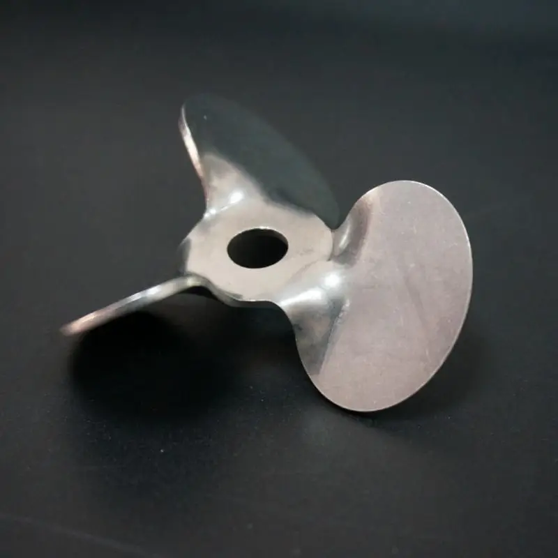1pcs DIA 40/50/60/70/80/100/120mm 304 Stainless Steel Three-blade Stirring Paddle Laboratory 45 Degree Angle Stirring Blade