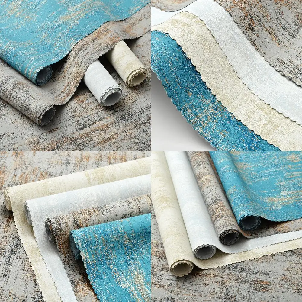 Retro Distressed Wallpaper 2025 New Seamless Full House Vintage Aged Living Room Bedroom Luxury High End Background Wallcovering