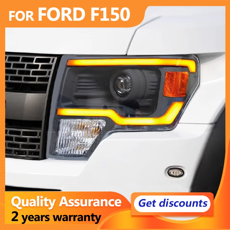 Full Led Car Lights For Ford Raptor F150 F-150 2008-2014 Headlights Assembly Refit LED Lens DRL Front Lamps Auto Accessories