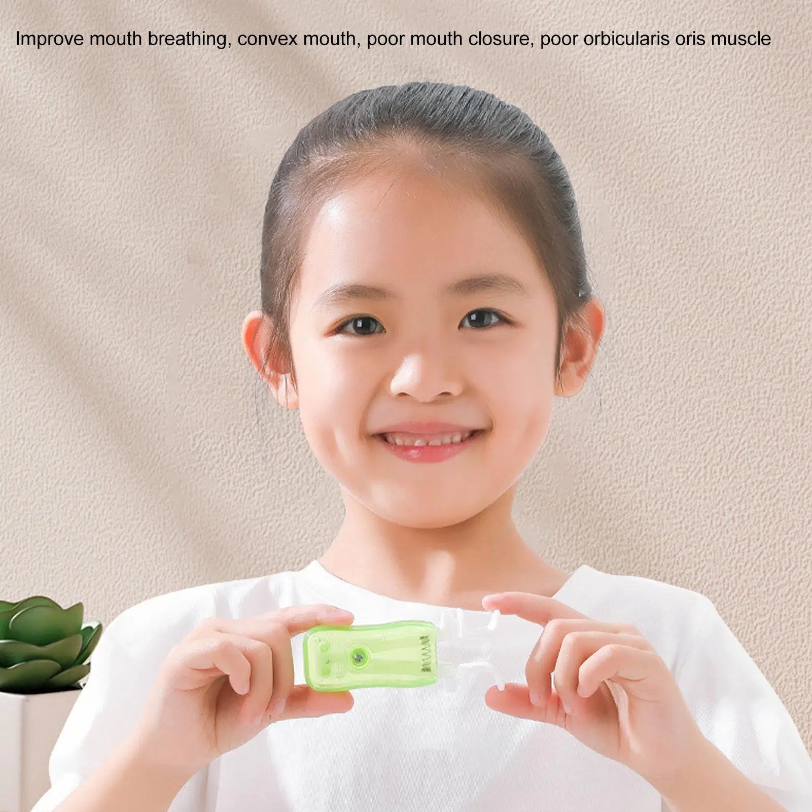 Green Oral Muscle Trainer for Sagging Prevention - Durable, Easy to Clean Slimming Device with Storage Box for daily Use