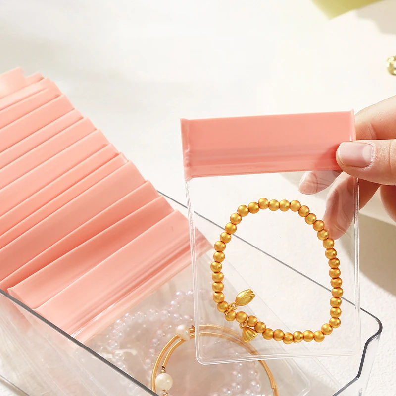

10Pcs Transparent Jewelry Organizer Pouch Bags Thicken Anti-Oxidation Zip Lock Storage Bag For Storing Bracelets Rings Earrings