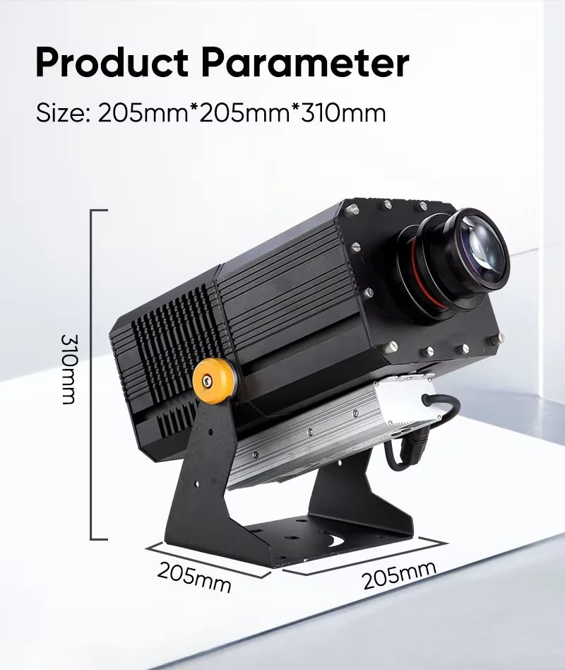 400W IP65 Waterproof High Brightness logo Projector Lights for Park Road Building Project
