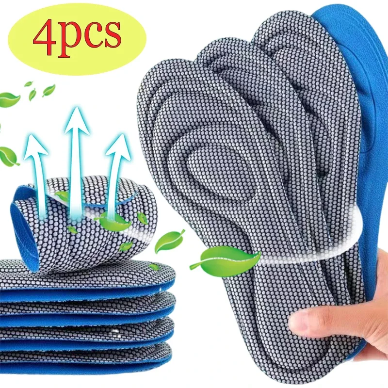 Antibacterial Insoles Soft Memory Foam Orthopedic Shoe Pad Unisex Deodorization Soft Insole Sweat Absorption Sport Shoe Pads