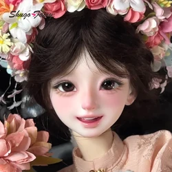 Lucky Bjd 1/4 Doll Nude Dolls Sweet Girl Smile Expression Cuty Ball Jointed Doll Bjd