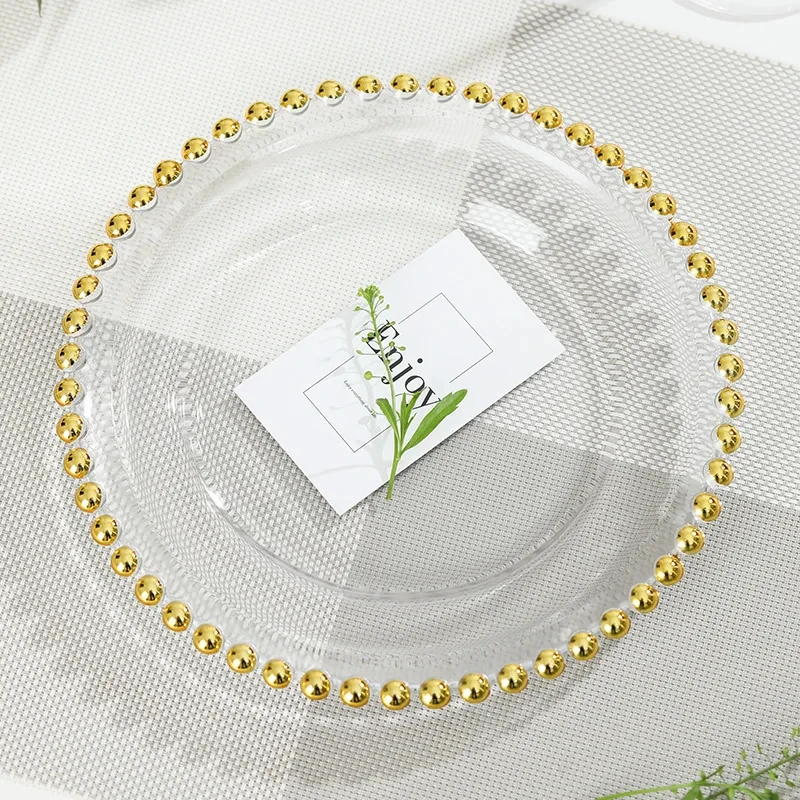 

Plastic Decorative Service Plate, Gold and Silver Dinner Serving, Wedding Decor, Table Place Settin, 13Inches, 100 PCs