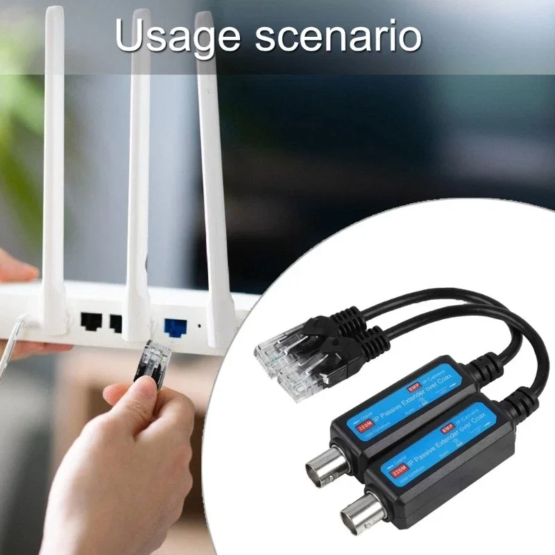 

Адаптер Ethernet по коаксиальному кабелю, защитный коаксиальный кабель-удлинитель, сетевой коаксиальный передатчик, бесшовный передатчик для IP-камер