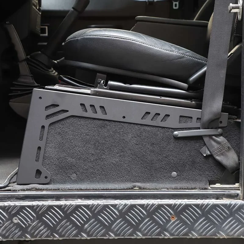 For Land Rover Defender 04-18 Seat Fixing Plate Seat Protective Fixing Plate Anti-collision Accessories Aluminum Alloy