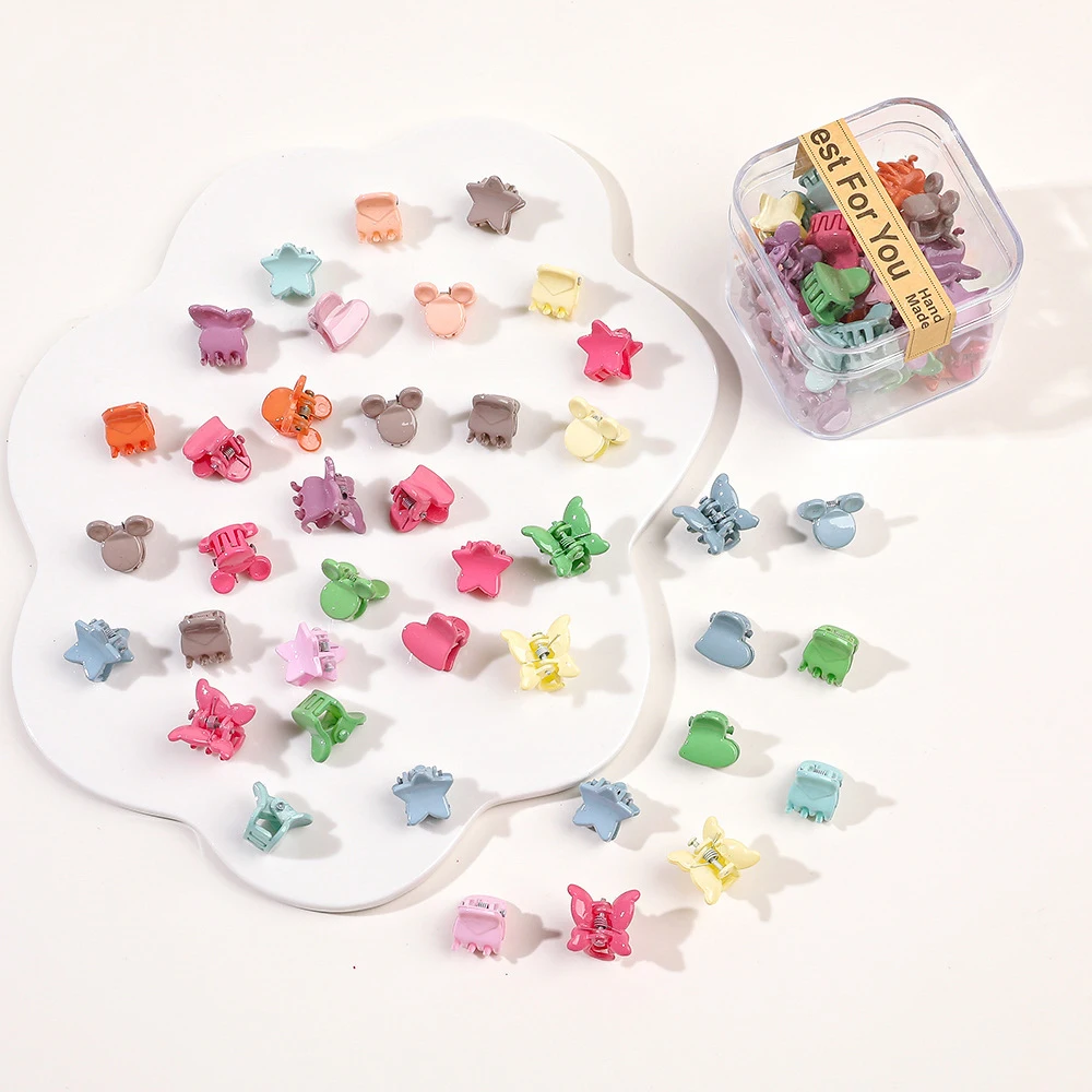 40 Teile/los Haar Zubehör Für Mädchen Bunte Süße Nette Kleine Krabben Haar Krallen Clips Kinder Haarnadeln Headwear Baby Haar Zubehör – Detail 14