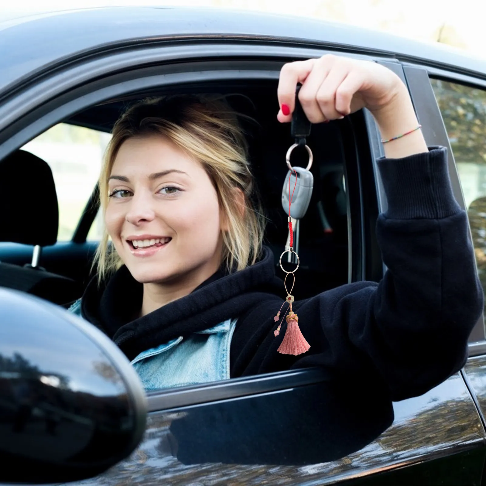 

50Pcs Key Ring Decor DIY Pendant Supplies for Bag Accessories Phone Charm Hanging Ornament Craft Jewelry Material