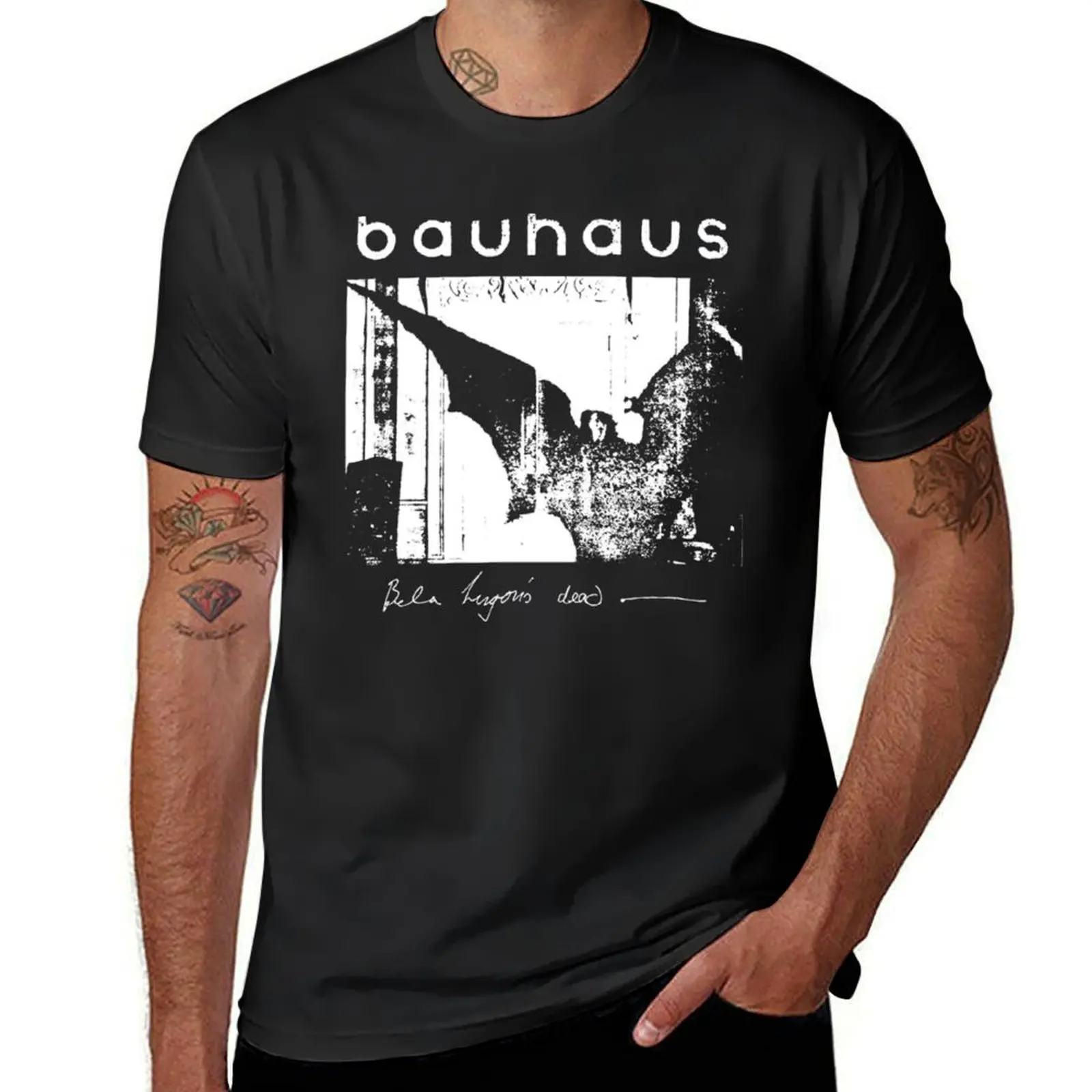 

Bauhaus - Bat Wings - Bela Lugosi_s Dead T-Shirt kawaii clothes korean fashion quick drying mens graphic t-shirts