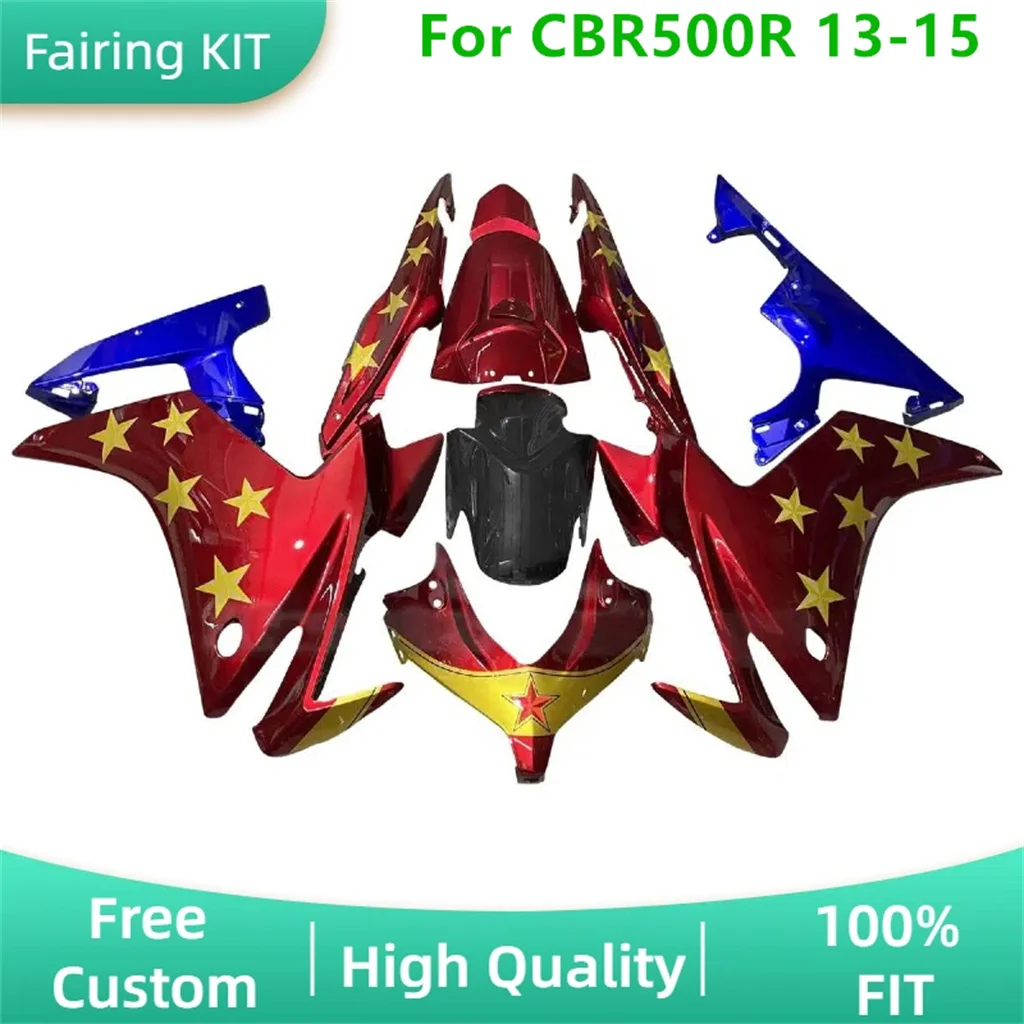 Hot Sale ABS Motorcycle Fairing Kit for HONDA CBR500R 13 14 15 CBR 500R 2013 2014 2015 100% Fit Injection Bodywork Cowling Parts