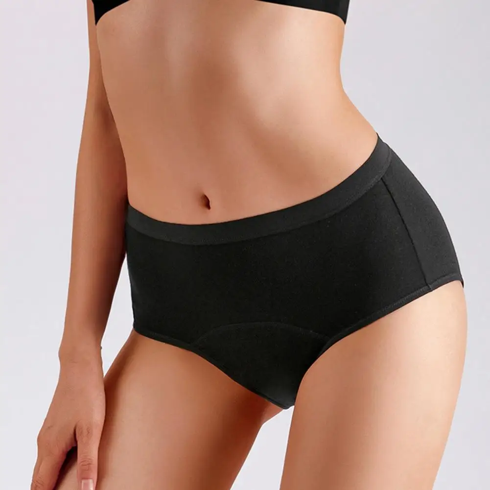 Women Underwear Leak-proof High Waist Cotton Period Panties for Women with Full Butt Coverage Breathable Elastic for Maximum