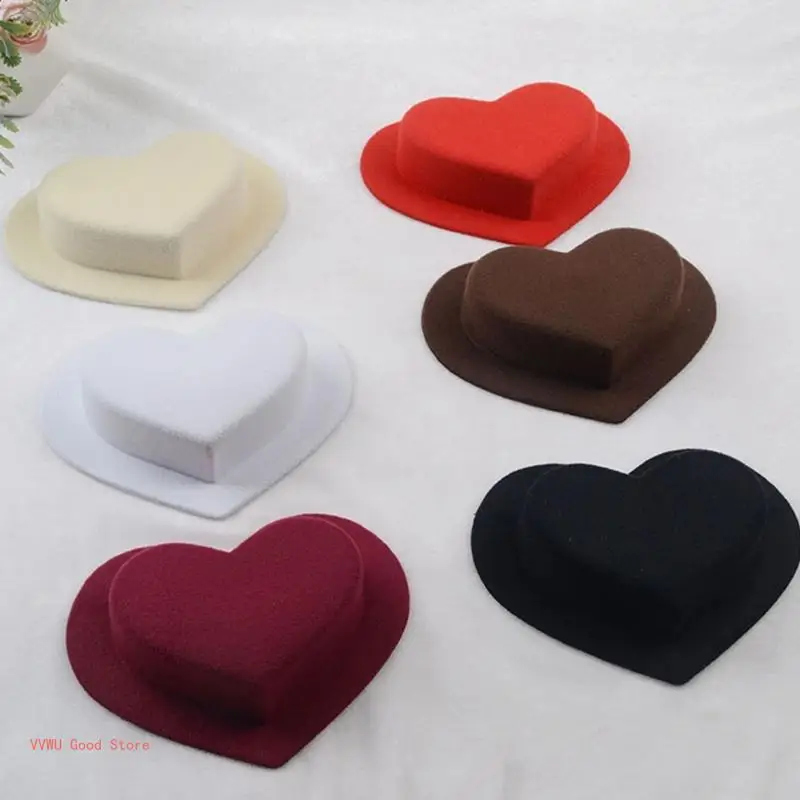 Delicate Heart Fascinator Base for Female Create Colorful Trend Headpieces