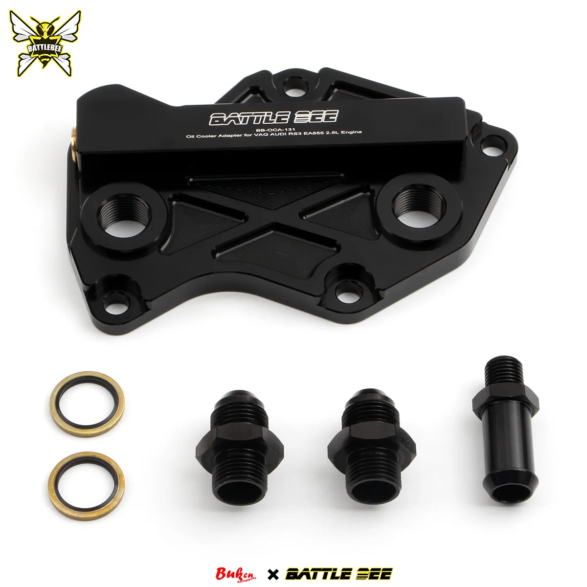 

Oil Radiator Adapter Car Aluminum Oil Filter Car Modification Engine Oil Cooling For VAG AUDI RS3 EA855 AN10 AN8 BB-OCA-131 byBU