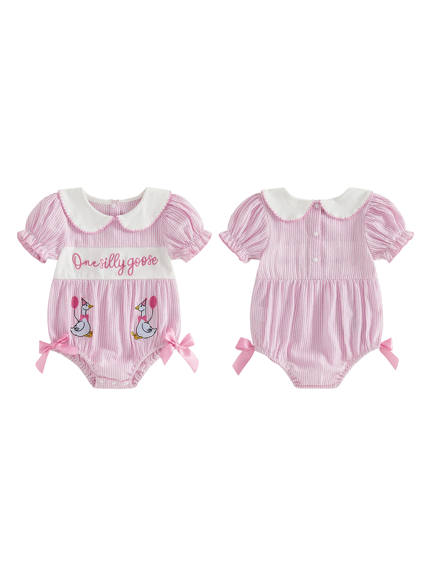 

Комбинезон для маленьких девочек без рукавов с рюшами на воротнике и цветочным принтом из смесового хлопка, летний наряд для дня рождения и праздников