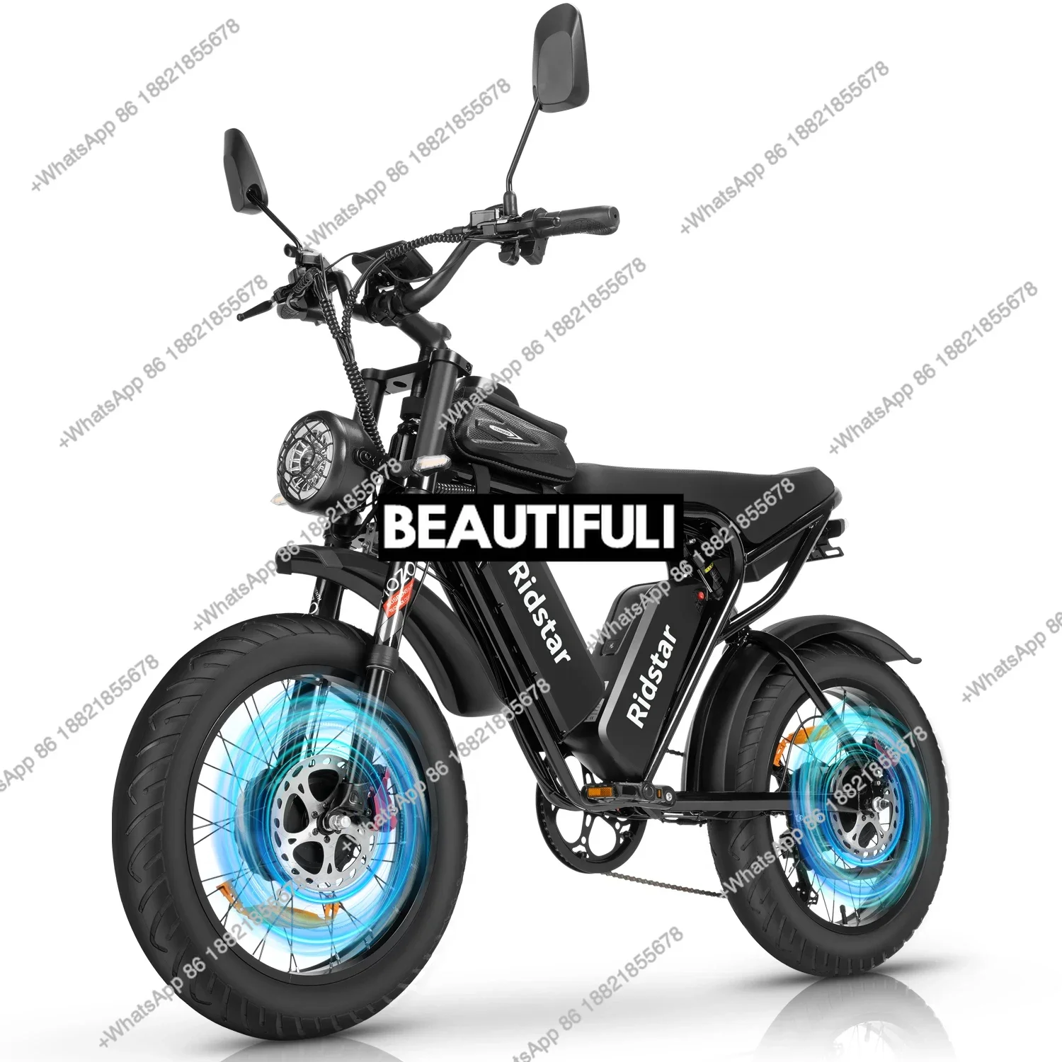 

Hot Sale Ridstar Q20 Pro Fast Electric Bicycle Mountain Fatbike Electric Bike Dual Motor 750W Ebike Electr Bike Price
