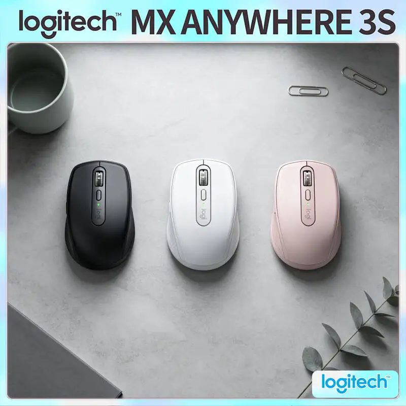 Portable MX Anywhere 3S - 8000 DPI, Silent Click Buttons, Compact Shape, Perfect for Book Market Weekend Showcase Booth
