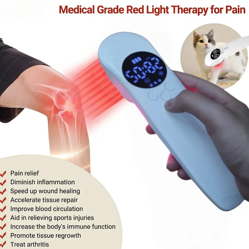 Medical Grade 2026 Upgrade 520mW Class 4 Infrared Cold Laser, Therapy Machine for Fast Muscle Recovery Back Arthritis Pain