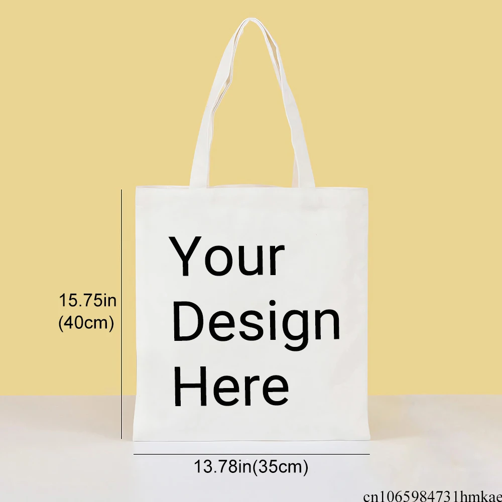 Personalisierte Stofftaschen mit Foto-Logo, wiederverwendbare Einkaufs- und Reisetasche für Damen, beidseitig bedruckt, ideal als Geschenk für die Braut – Detail 2