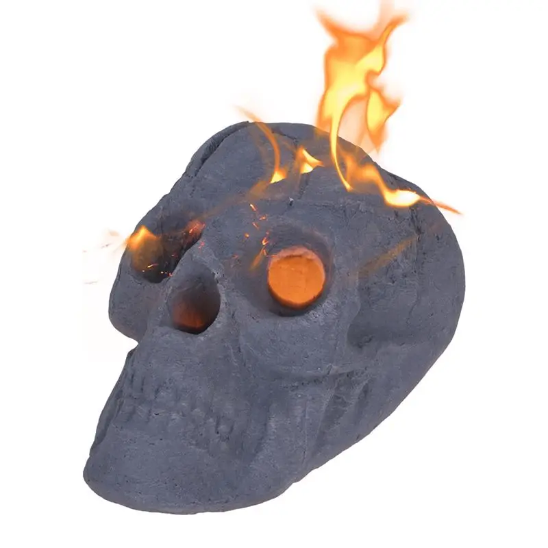 Portable Fire Pit Tabletop Fireplace Isopropyl Alcohols Ethanol Concrete Bowl Pot Halloween Birthday Valentine's Day-A50M