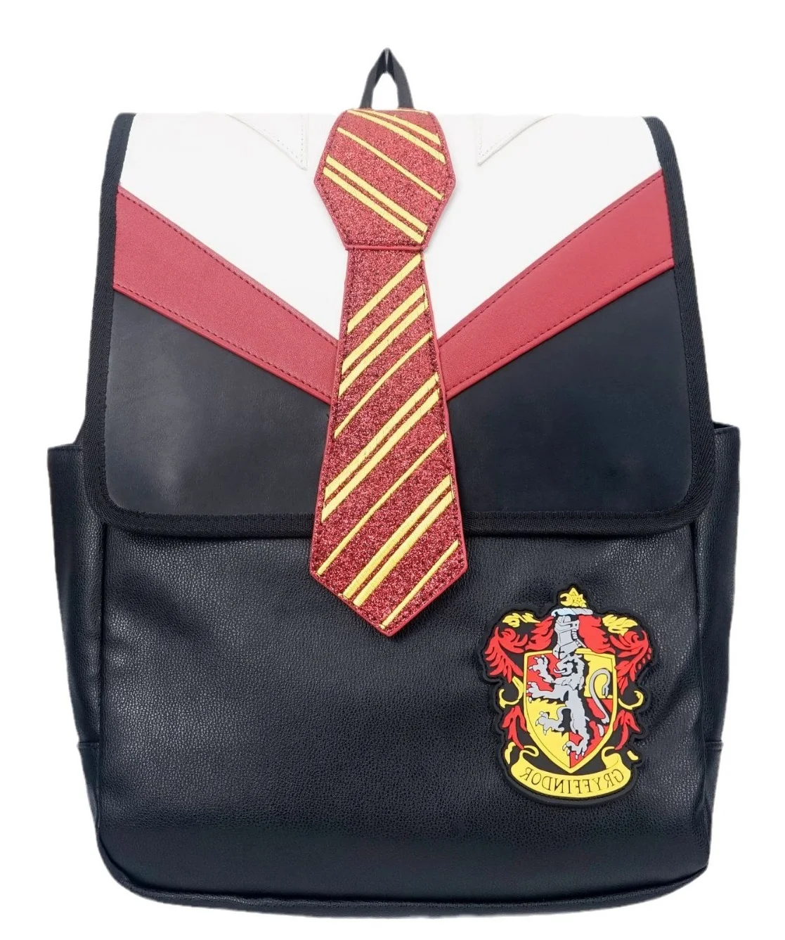 NEW Gryffindor Harryy Potter Tie Backpack Teen School Bag Hermione Men's and Women's PU Leather Casual Backpack Travel Bag Gift