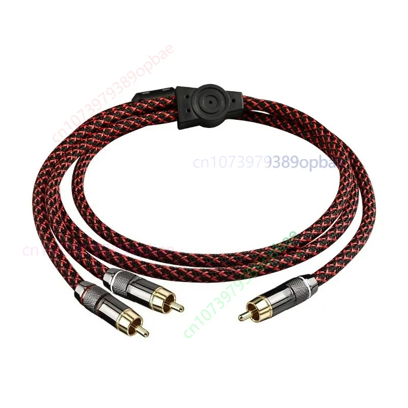 Hi-Fi Grade Oxygen Free Copper One-to-Two Audio Cable, 3.5mm Female to Dual RCA Male Cord For YY-JNM for Speaker Connection