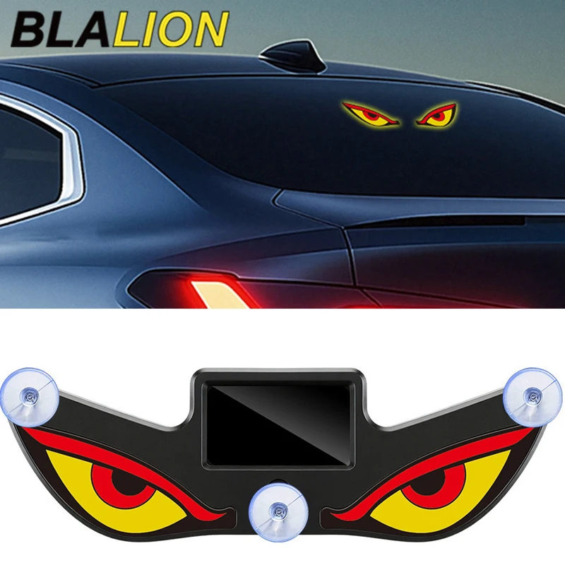 BLALION Car Cool EYE Ambient Light Solar Powered Breathing Neon Light Car Decoration Lamp Side Rear Windshield Car Accessories