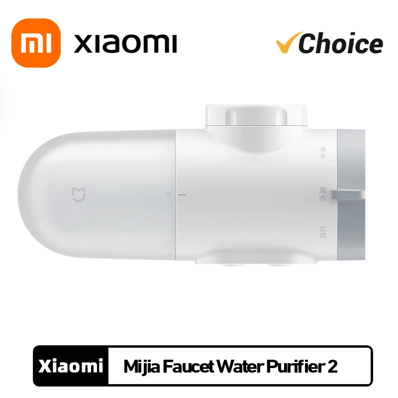 Xiaomi Mijia Faucet Water Purifier 2 Multiple Filtering Natural Activated Carbon 3 Water Usage Modes Water Tap Easy Installation