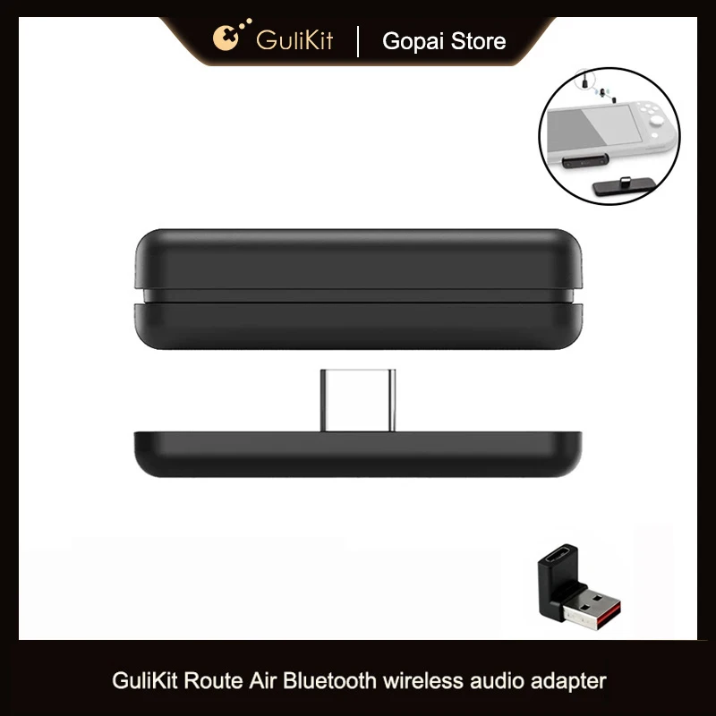 Gulikit Tuyến Đường Air Pro Bluetooth Âm Thanh Loại-C Có Micro Dành Cho Máy Nintendo Switch & Công Tắc Lite Cho PS4 PS5 PC