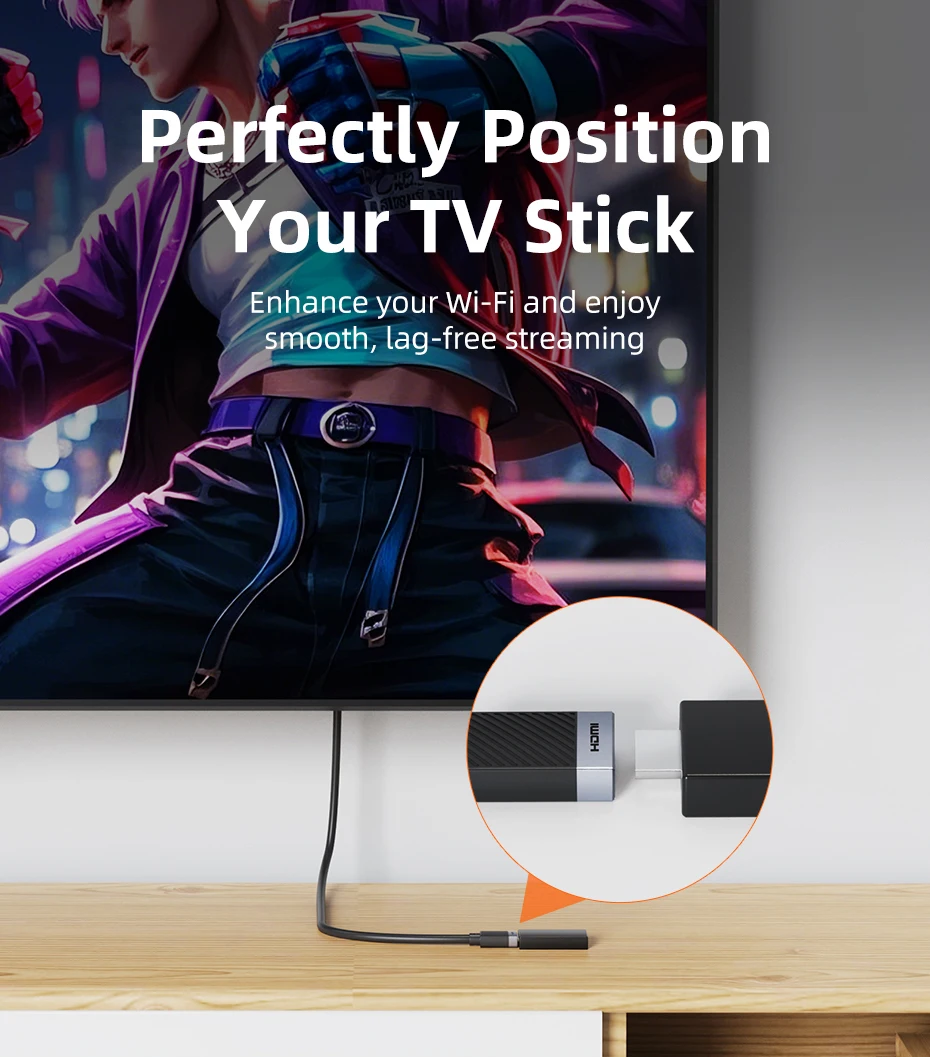 CABLETIME HDMI-Verlängerungskabel 4K 60Hz HDMI 2.0 Adapter Stecker auf Buchse HDMI-Kabel für Switch PS4/3 TV-Box Laptop Projektor HDMI – Detail 4