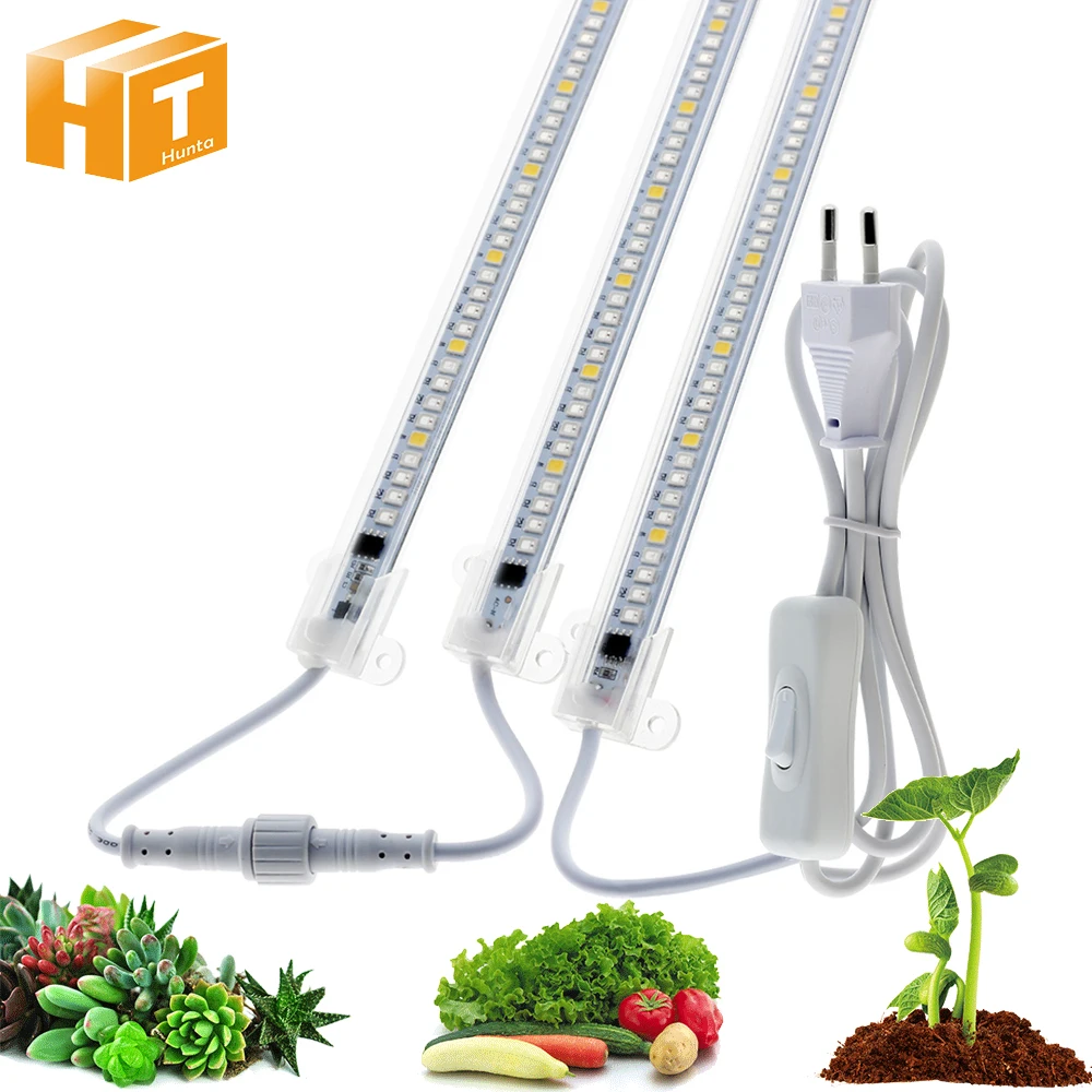 LED Grow Light High Luminous Efficiency 12W 90LEDs IP67 Waterproof Light Grow Light Tube For Plants Growth