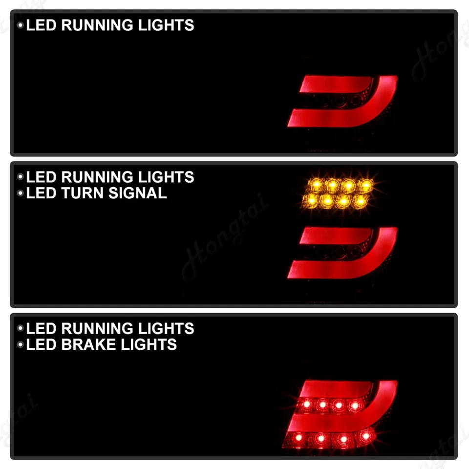 Taillight assembly for BMW 3-Series 2001-2002-2004 E46 four-door LED modified rear taillight brake light turn signal assembly
