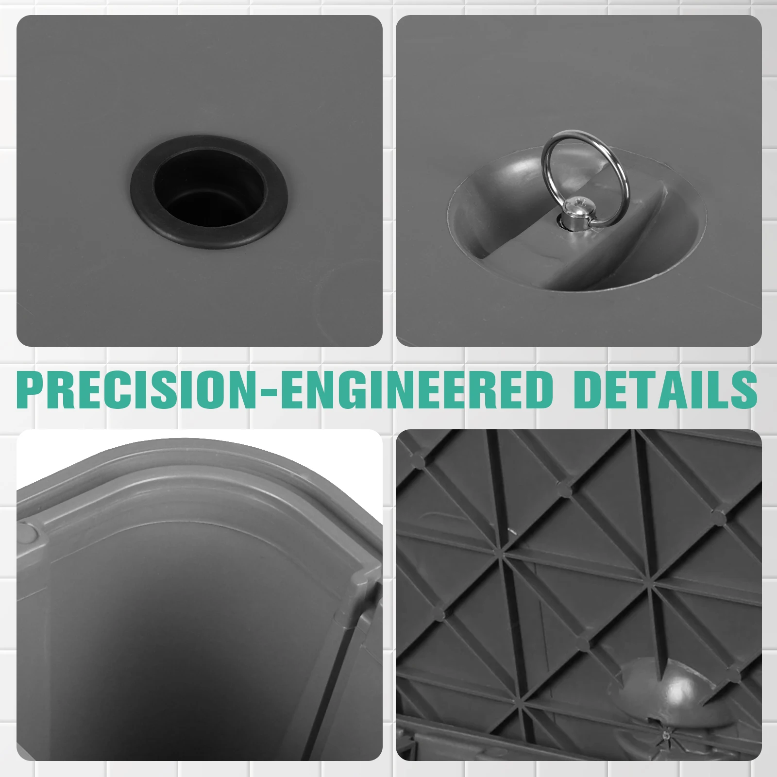 ตัวกรองน้ำสแตนเลสพร้อมตะกร้ากรองแบบถอดได้ แยกน้ำมันและน้ำ ป้องกันการอุดตันและกลิ่น สำหรับร้านอาหาร